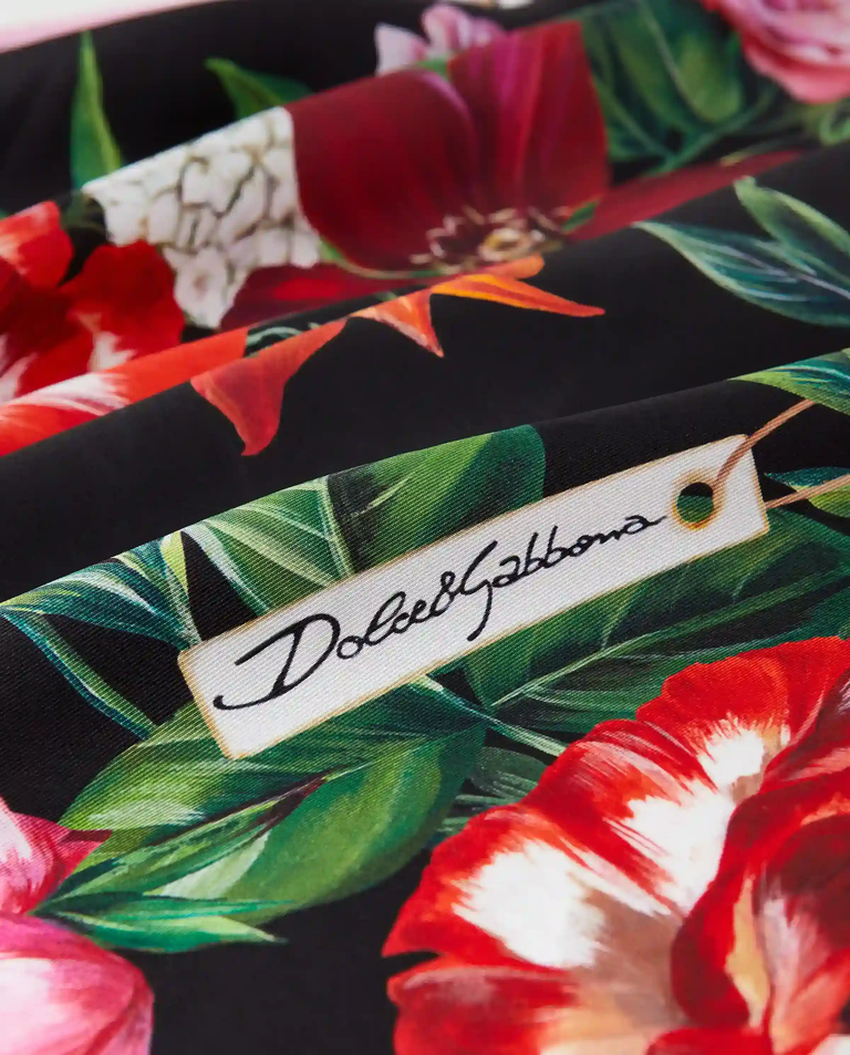 Jedwabna chusta w kwiaty 90x90 - Image #4