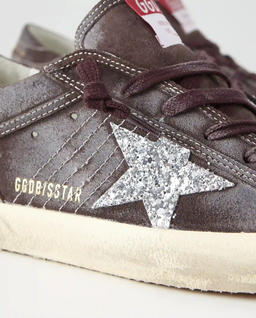 Brązowe zamszowe sneakersy Superstar - Image #4