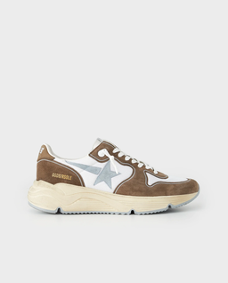 Brązowe sneakersy Running z logo - Image #0