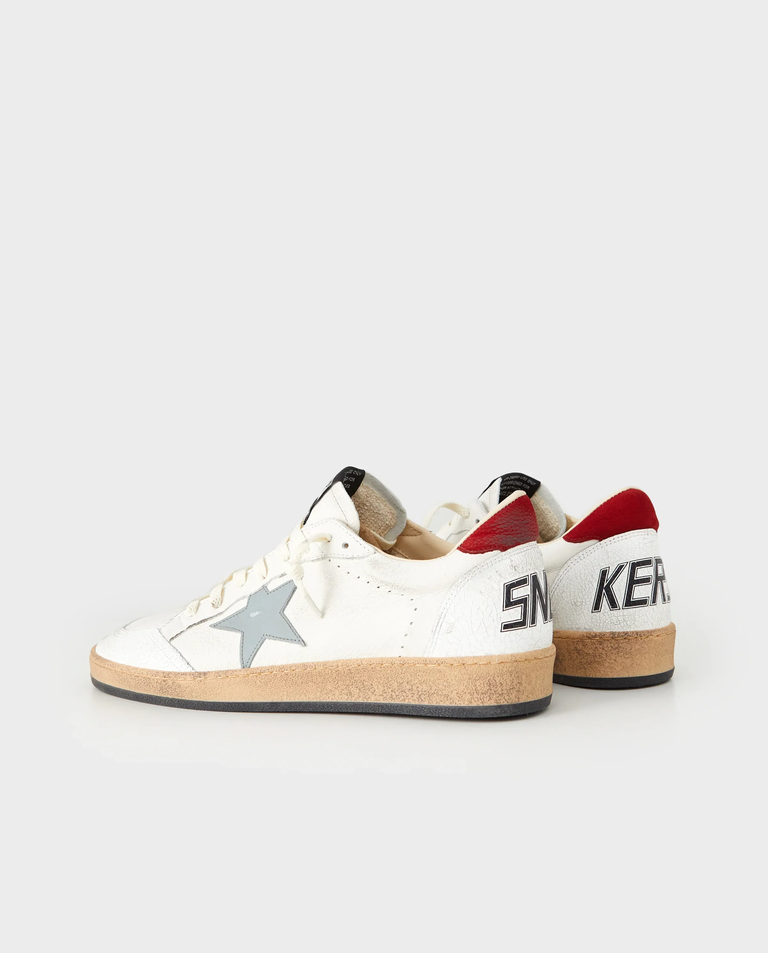 Białe skórzane sneakersy Ball Star - Image #3