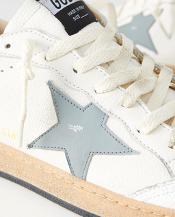 Białe skórzane sneakersy Ball Star - Image #4