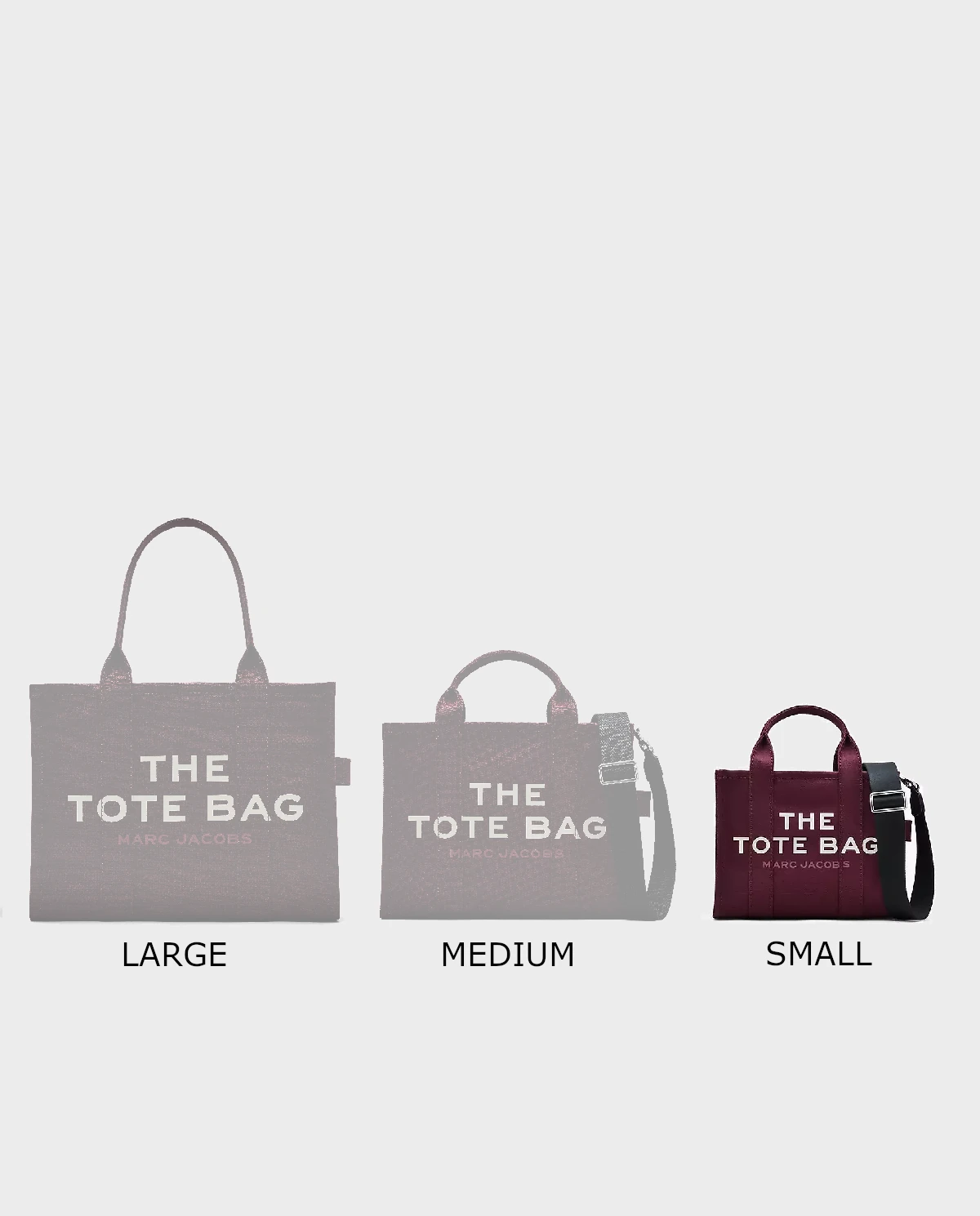 Burgundowa torebka The Small Tote Bag - Image #7