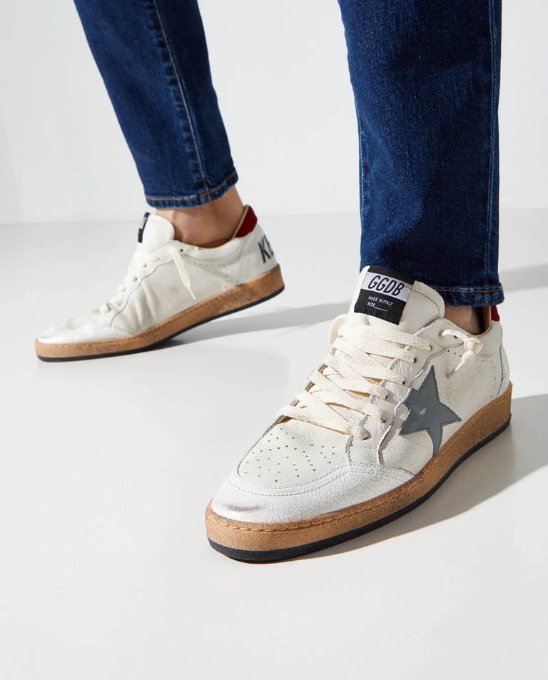 Białe skórzane sneakersy Ball Star