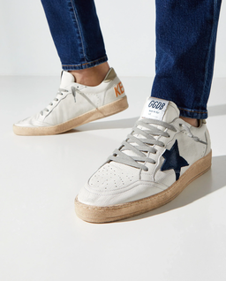 Białe skórzane sneakersy BallStar - Image #1