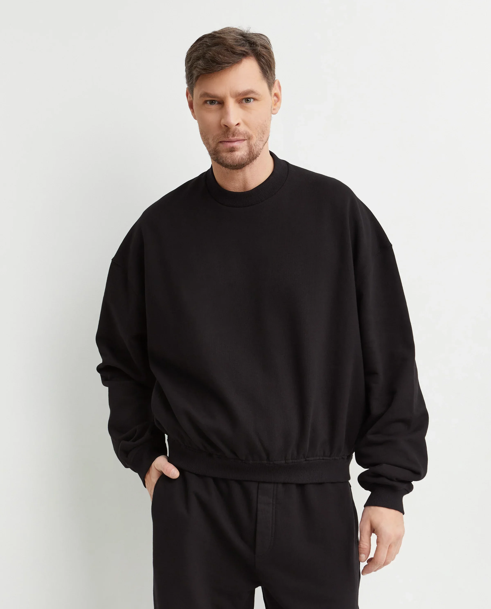 Czarna bawełniana bluza - Image #0