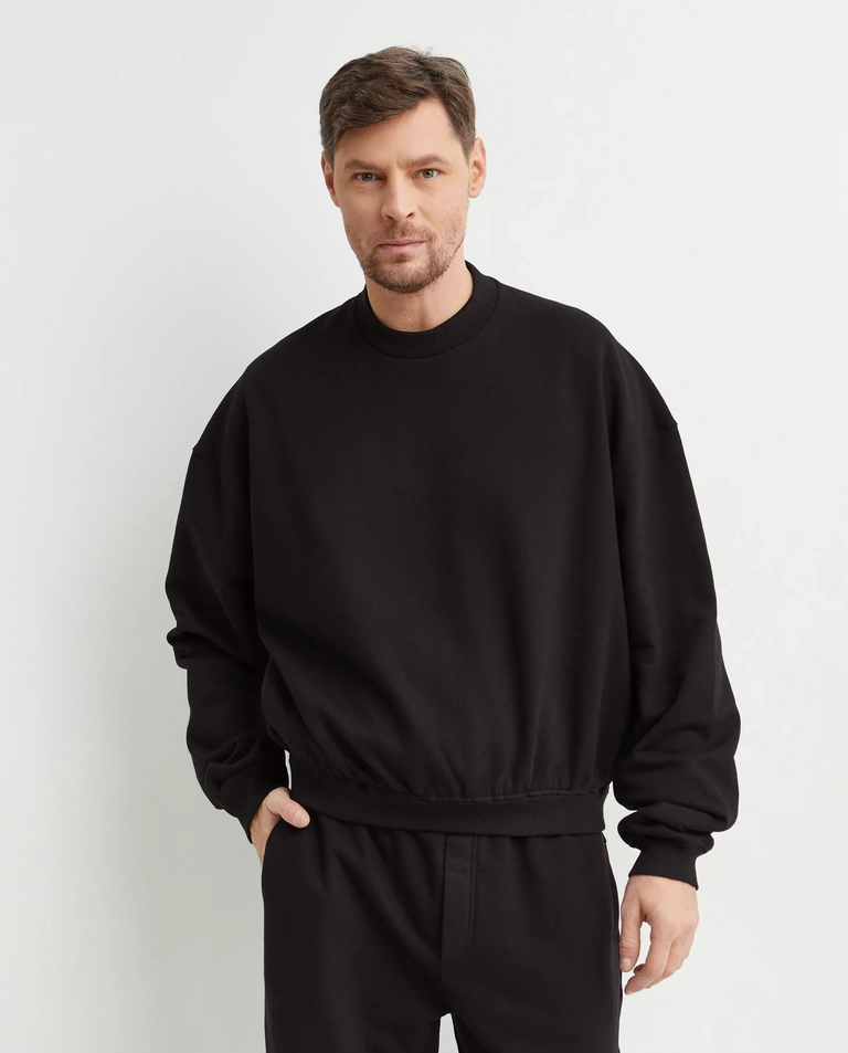 Czarna bawełniana bluza