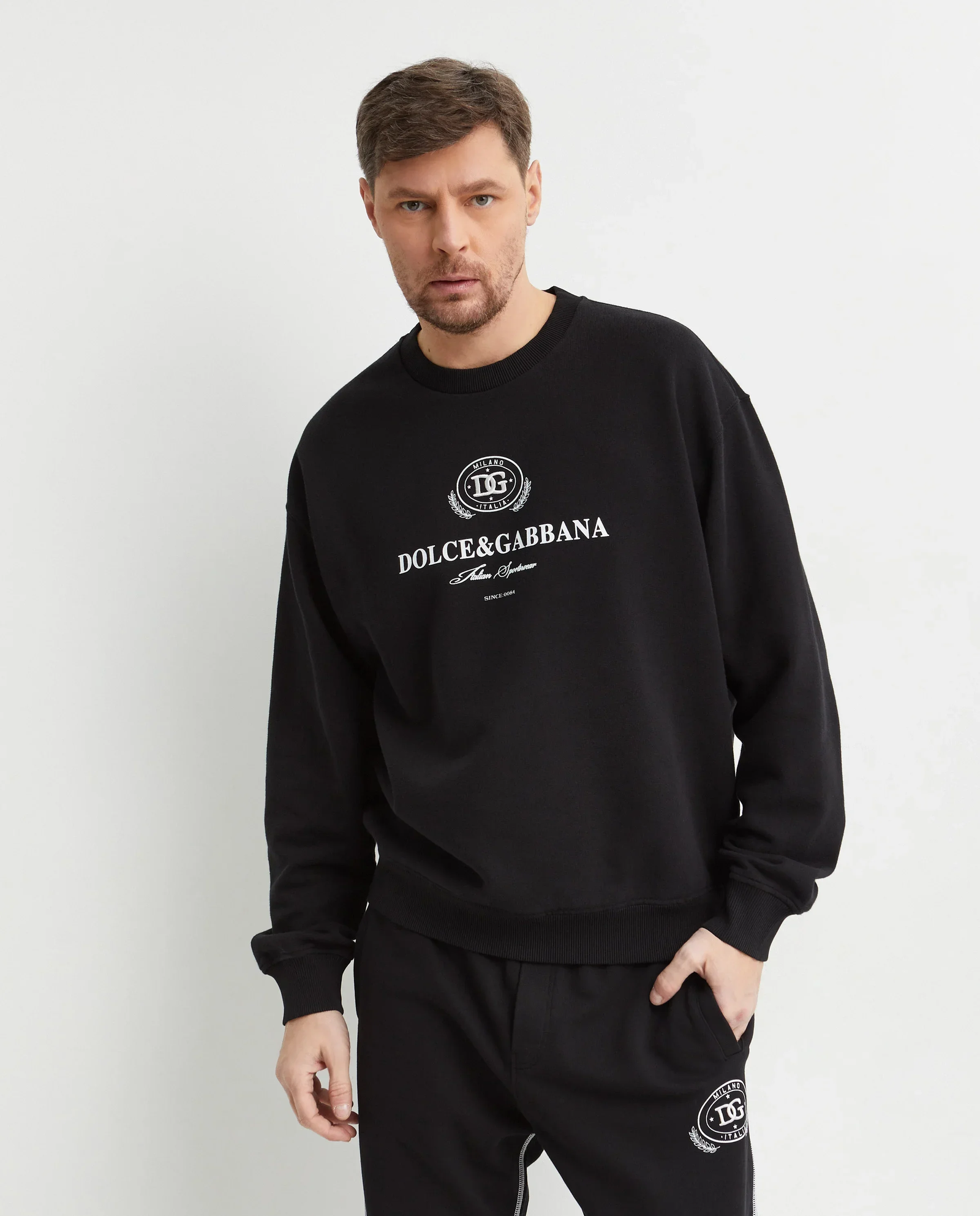 Czarna bluza z nadrukiem - Image #0