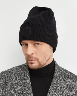 Czarna wełniana czapka - Image #1