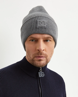 Szara wełniana czapka - Image #1