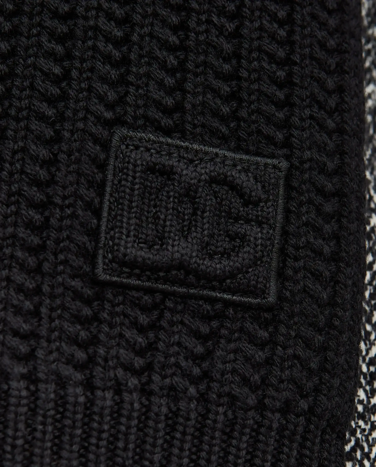 Czarny wełniany szalik - Image #3