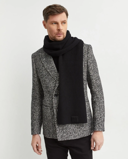 Czarny wełniany szalik - Image #1