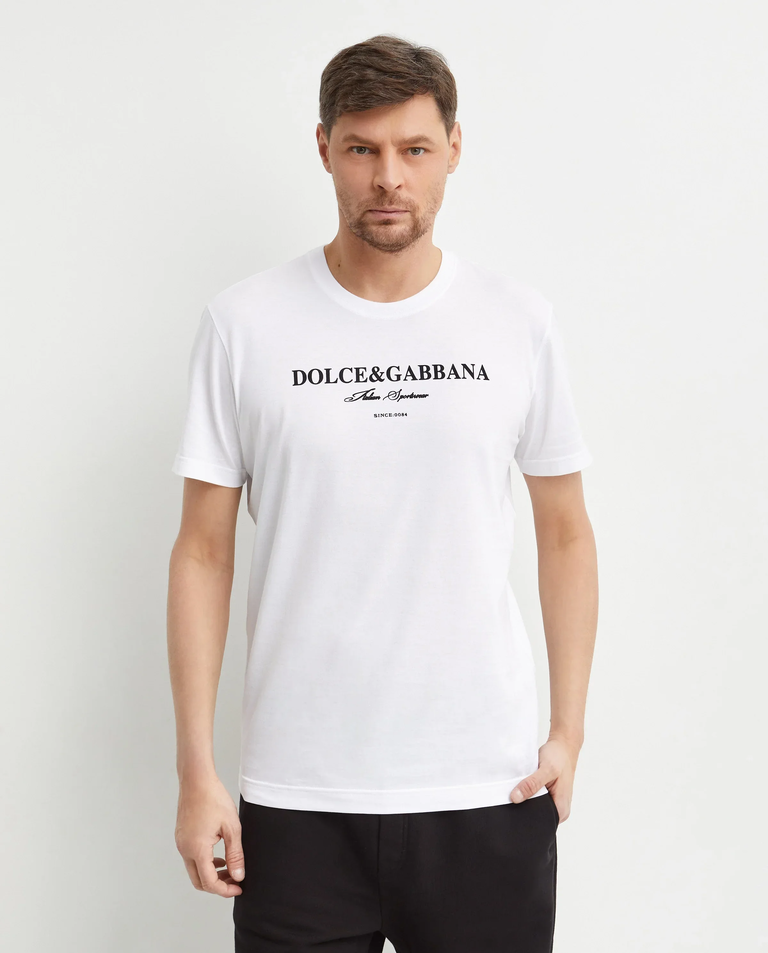 Biała koszulka nadrukowanym logo