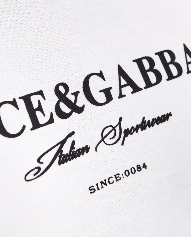 Biała koszulka nadrukowanym logo - Image #4