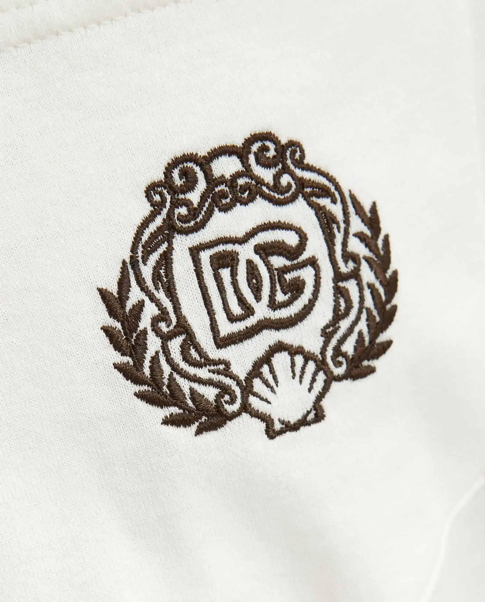 Biała bawełniana koszulka z logo - Image #4