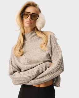 Szary sweter z wełną Carole - Image #0