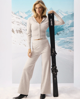 Szara bluza z kapturem Mae Zip - Image #4