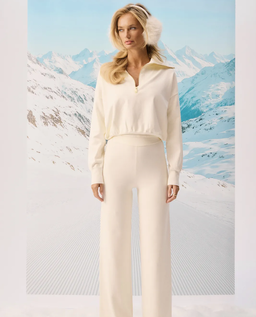 Biały sweter Ivy Zip - Image #3