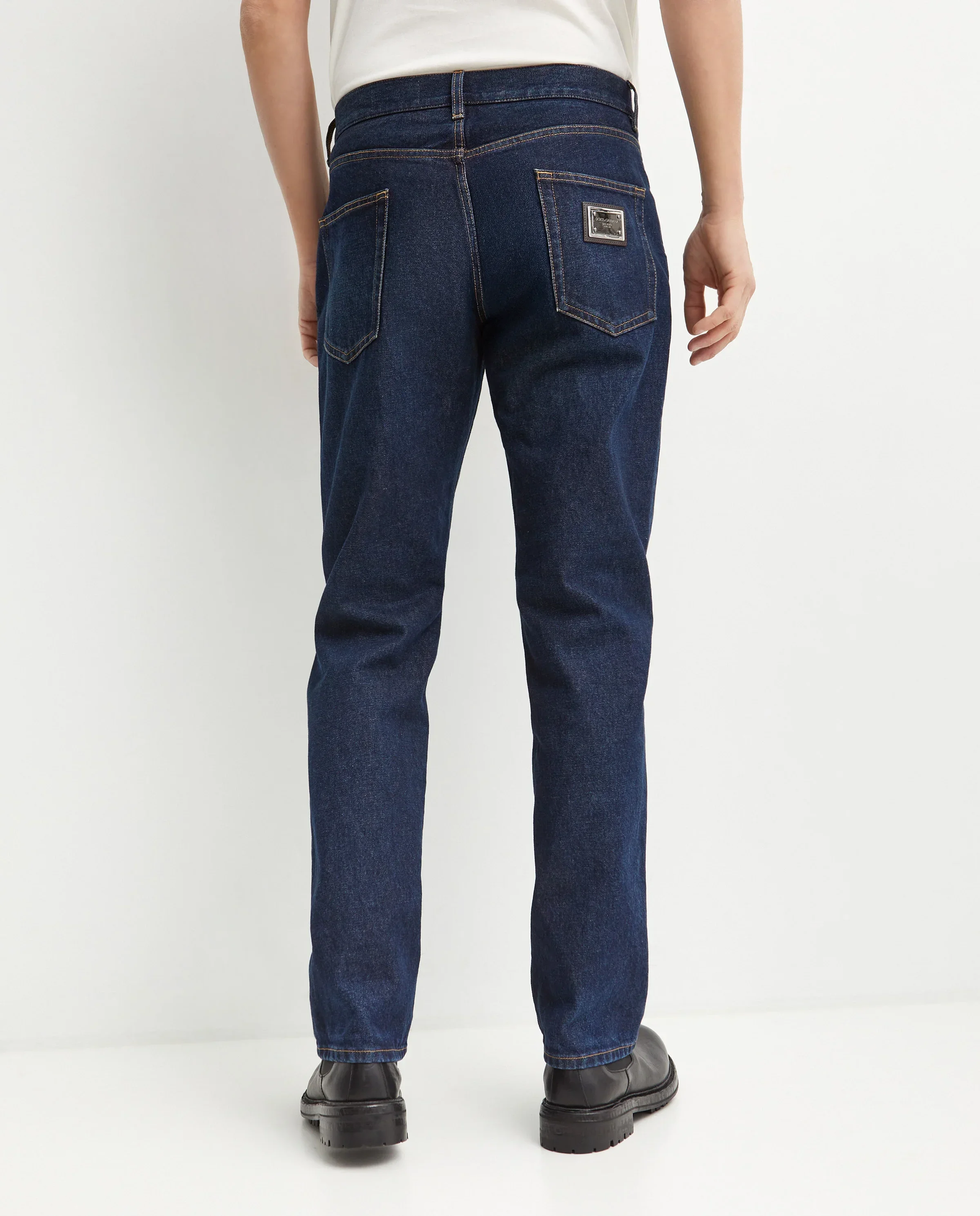Granatowe jeansy Classic Fit - Image #2