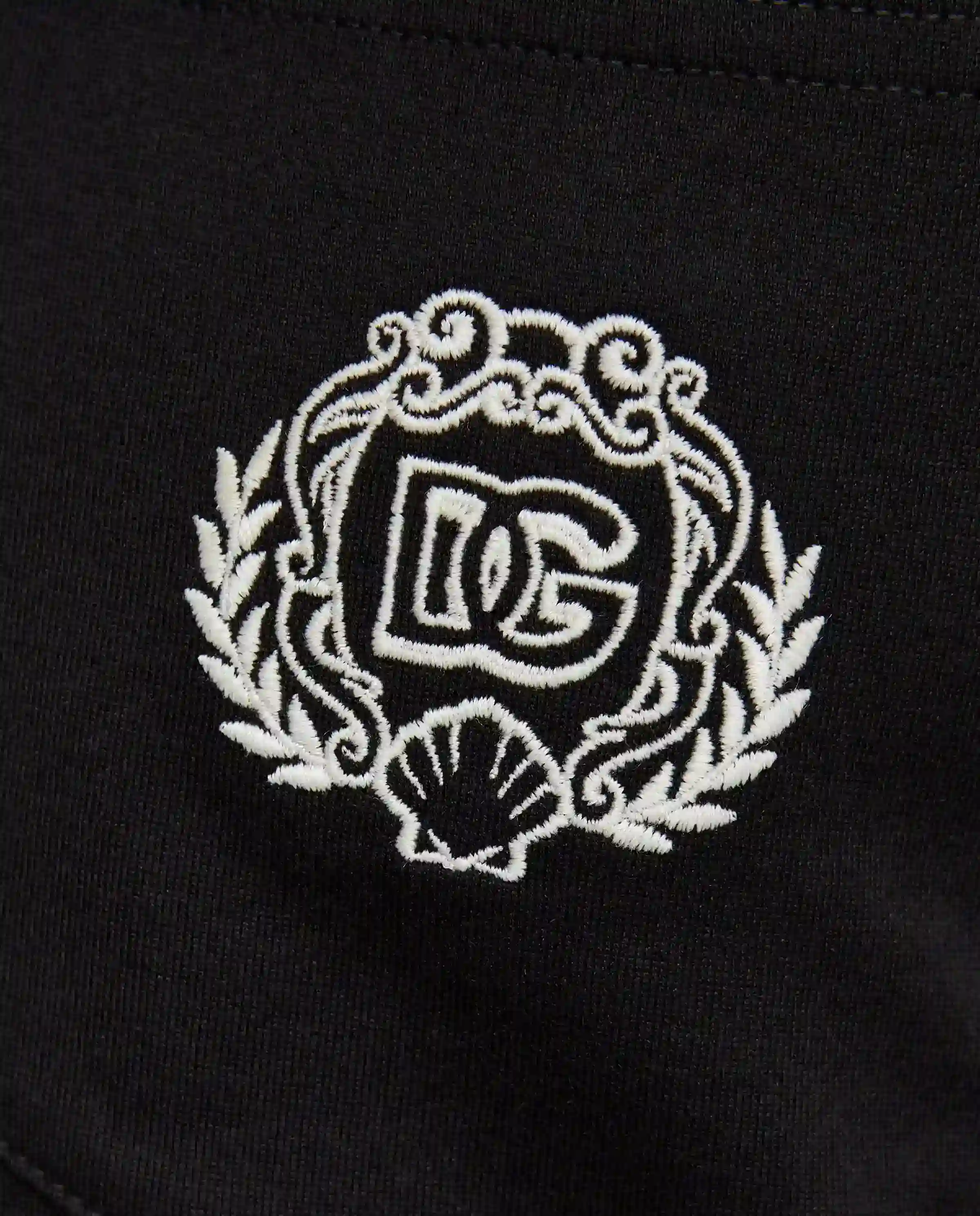 Czarna bawełniana koszulka z logo - Image #4