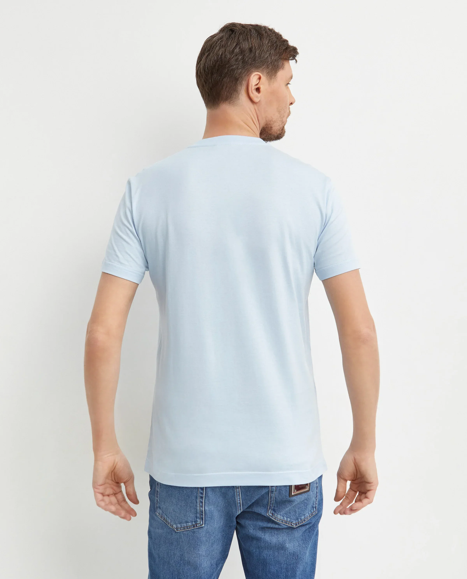 Jasnoniebieski t-shirt z logo - Image #2