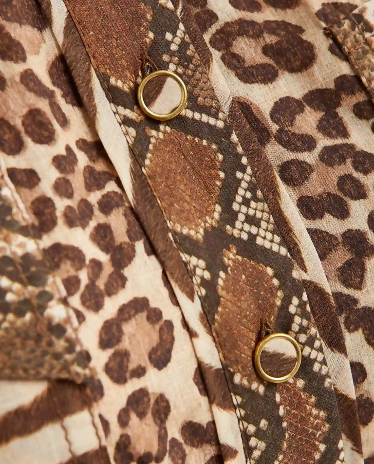 Brązowa sukienka mini Wanderlust Lantern - Image #4