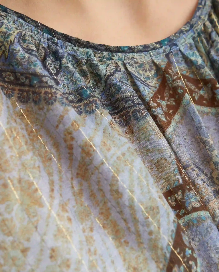 Sukienka mini w orientalny wzór paisley Wanderlust - Image #4