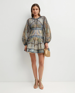 Sukienka mini w orientalny wzór paisley Wanderlust - Image #0