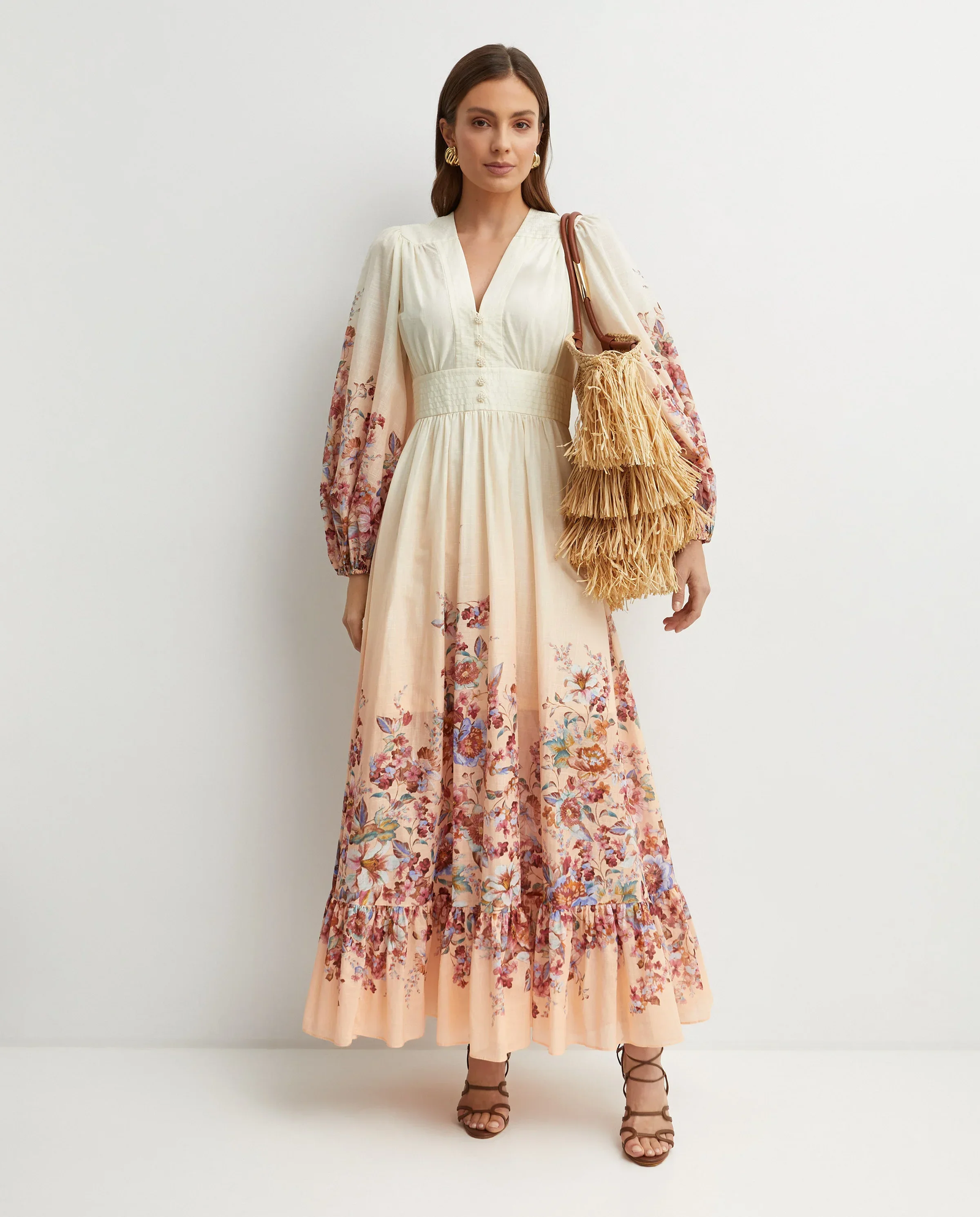 Sukienka z kwiatowym wzorem Awaken Plunge maxi - Image #2