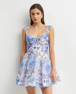 Rozkloszowana sukienka mini Rebellion Drape - Image #2