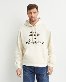 Kremowa bluza z kapturem - Image #0