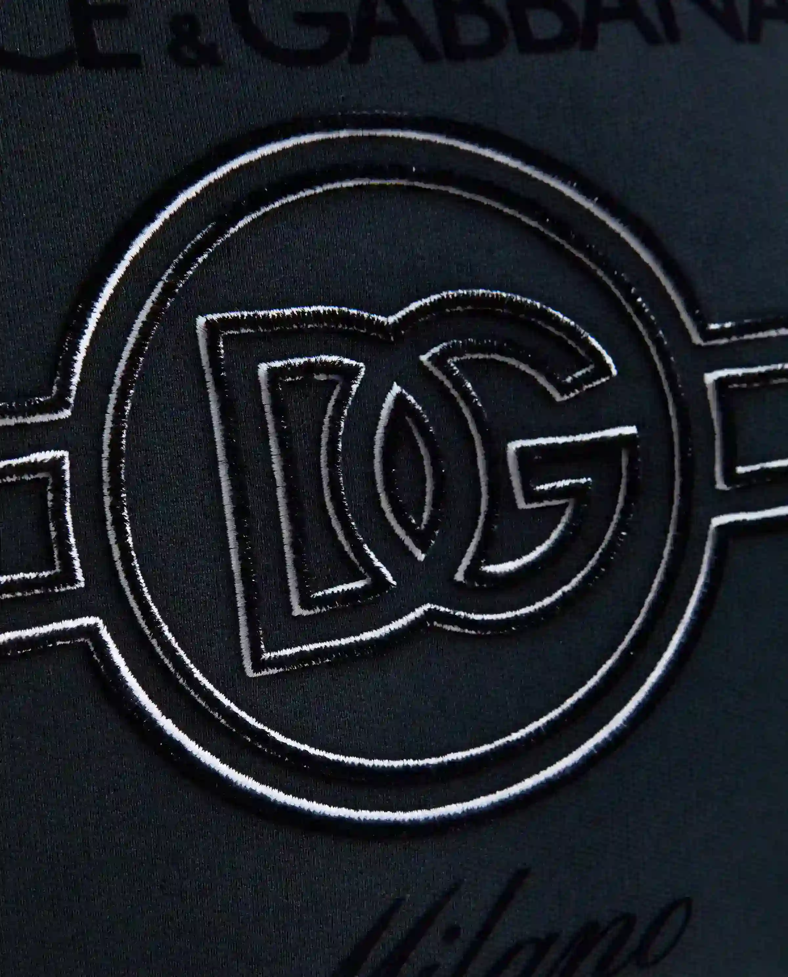 Granatowa bluza z haftem - Image #4