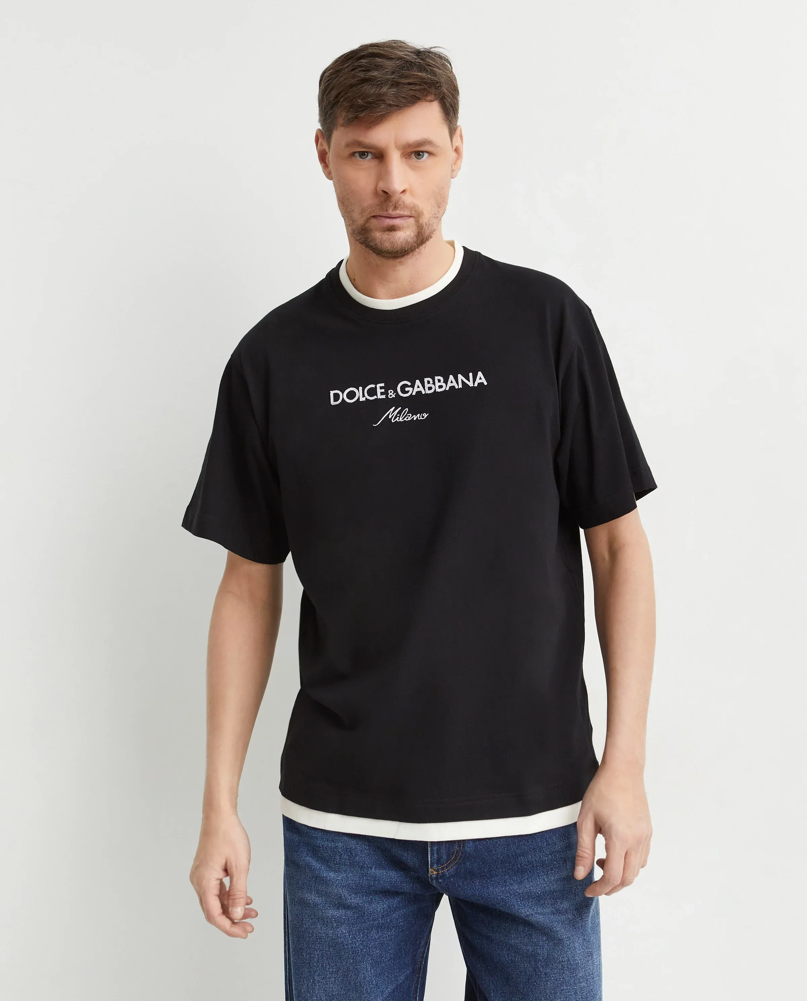 Czarny t-shirt z logo - Image #0