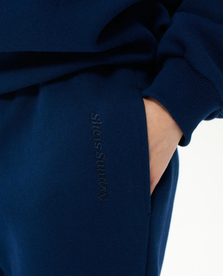 Granatowe spodnie dresowe Cosmica - Image #5