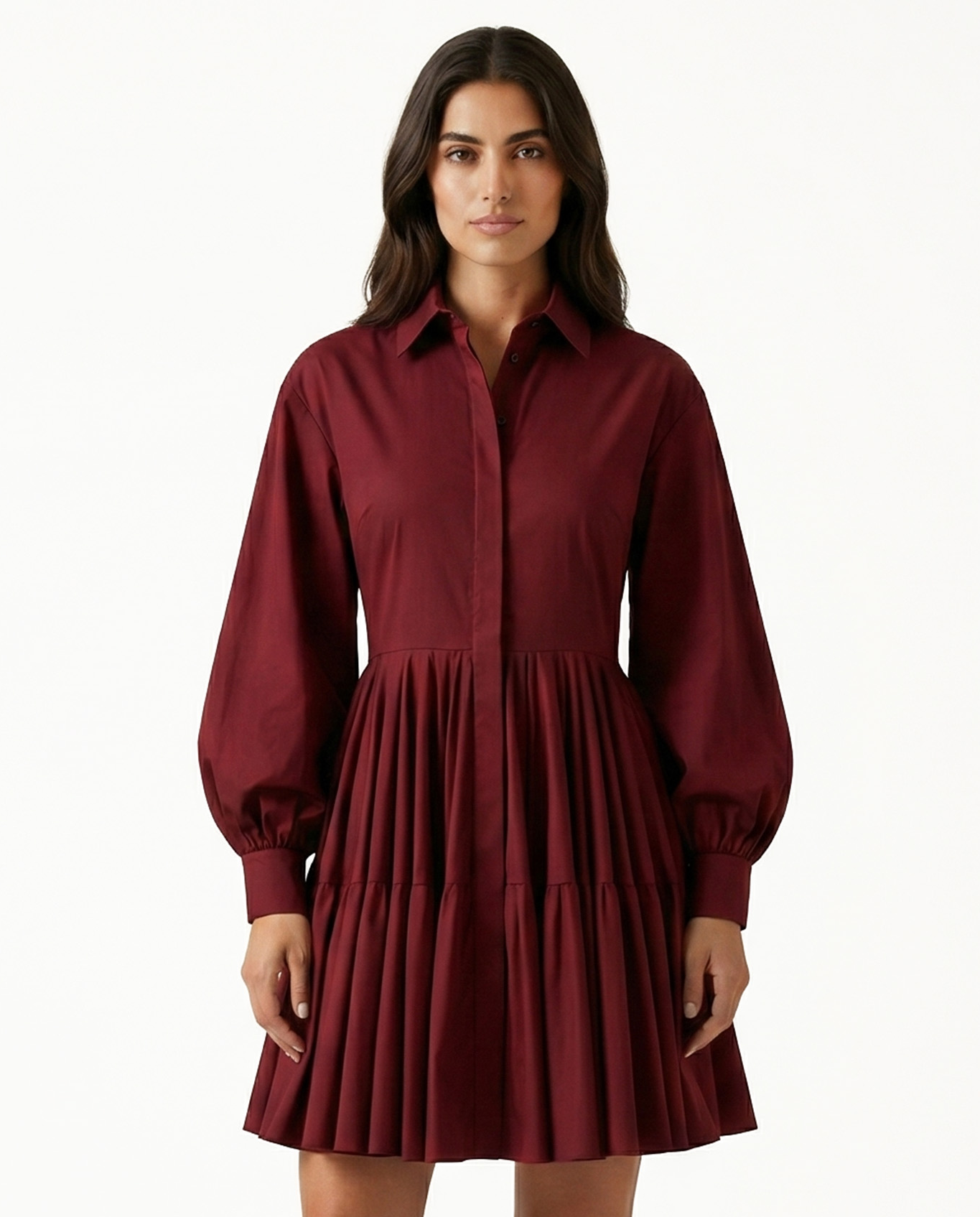Bordowa sukienka Celinea - Image #1