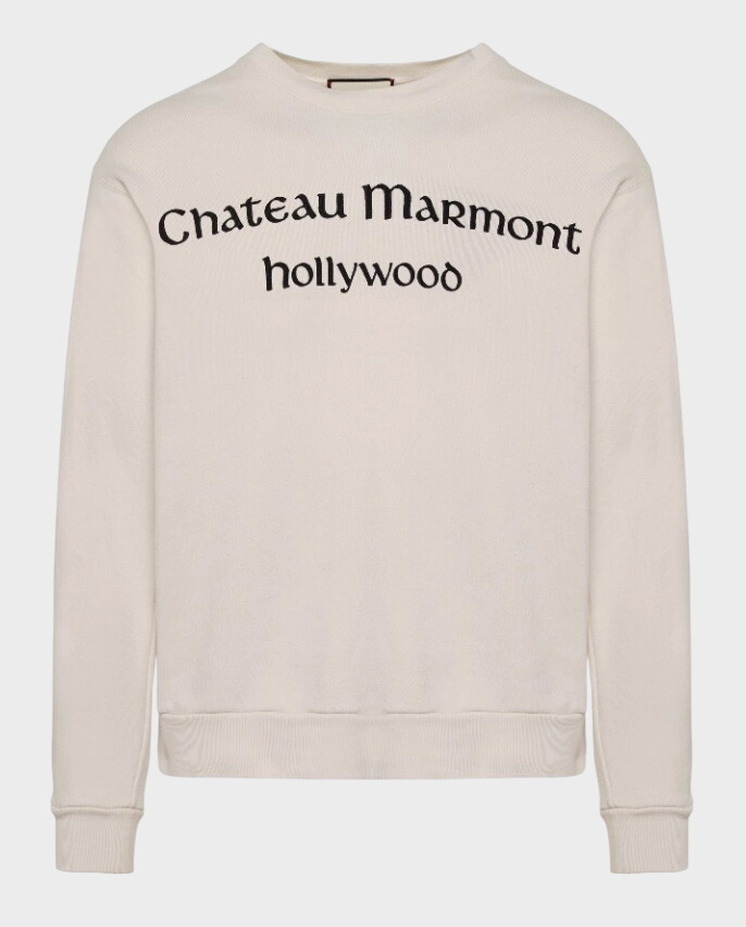 Bluza w kwiatowy wzór Gucci Chateau Marmont Hollywood Hotel