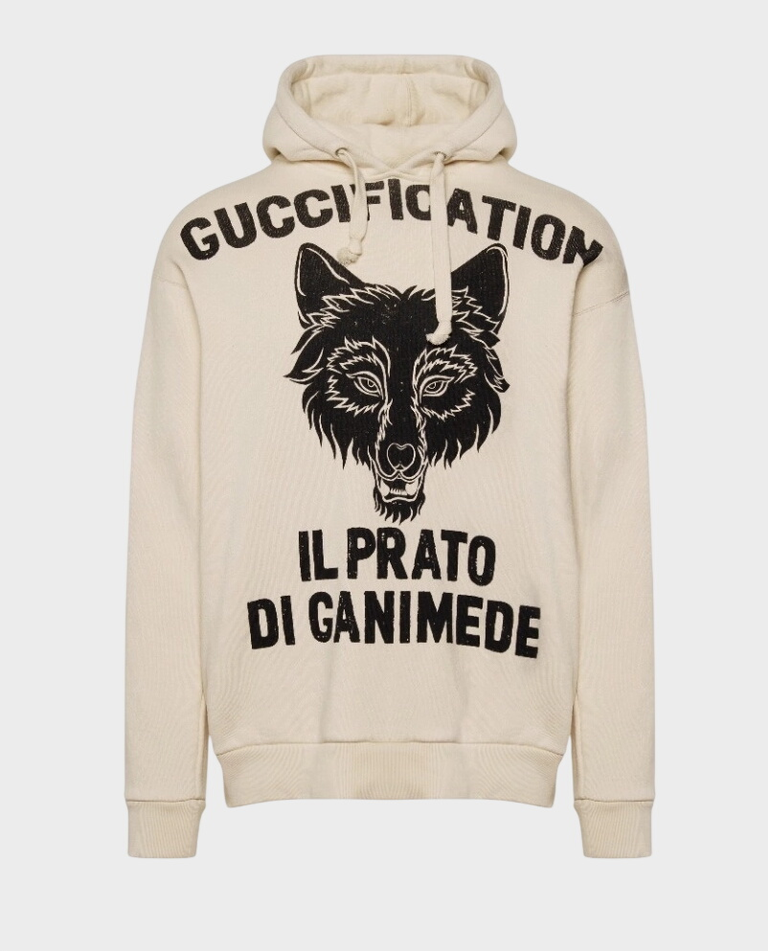 Bluza Guccification „il Prato Di Ganimede” z nadrukiem lisa