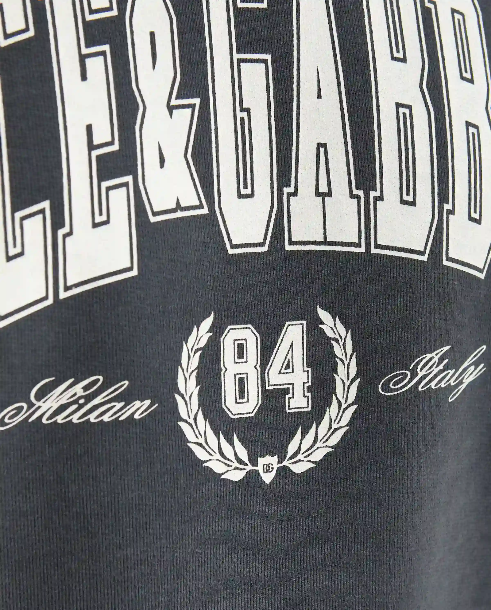 Szara bawełniana koszulka z nadrukiem - Image #4