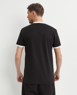 Czarna bawełniana koszulka z logo - Image #3