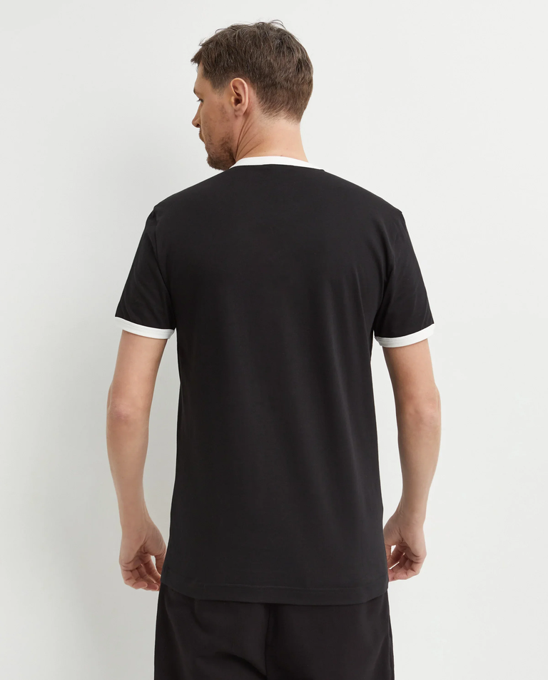 Czarna bawełniana koszulka z logo - Image #3