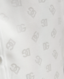 Jedwabna koszula z żakardowym logo Martini - Image #4