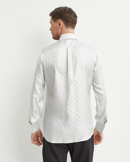 Jedwabna koszula z żakardowym logo Martini - Image #3