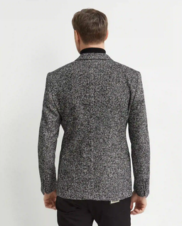 Dwurzędowa wełniana marynarka - Image #3