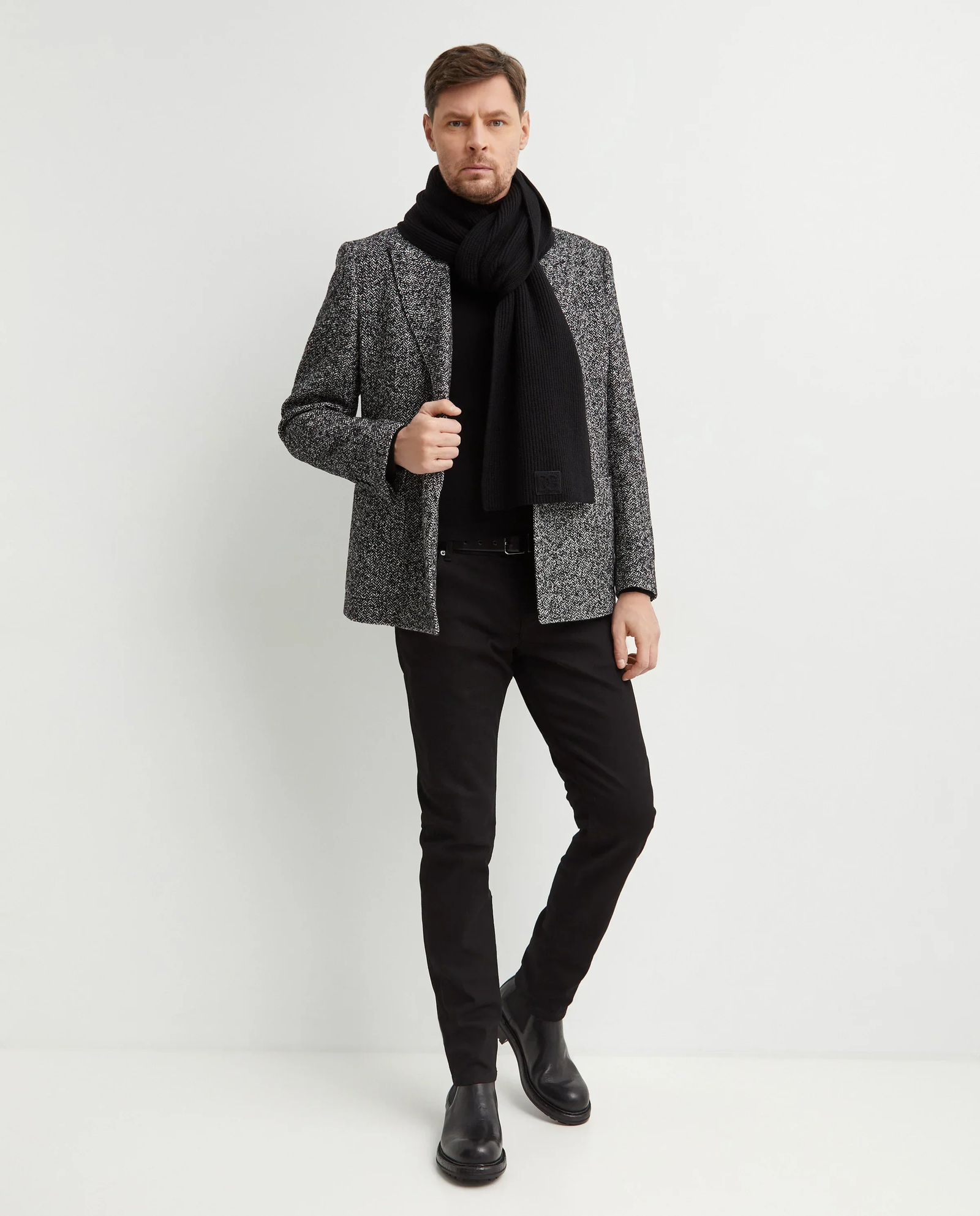 Dwurzędowa wełniana marynarka - Image #2