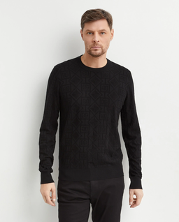 Czarny jedwabny sweter - Image #0