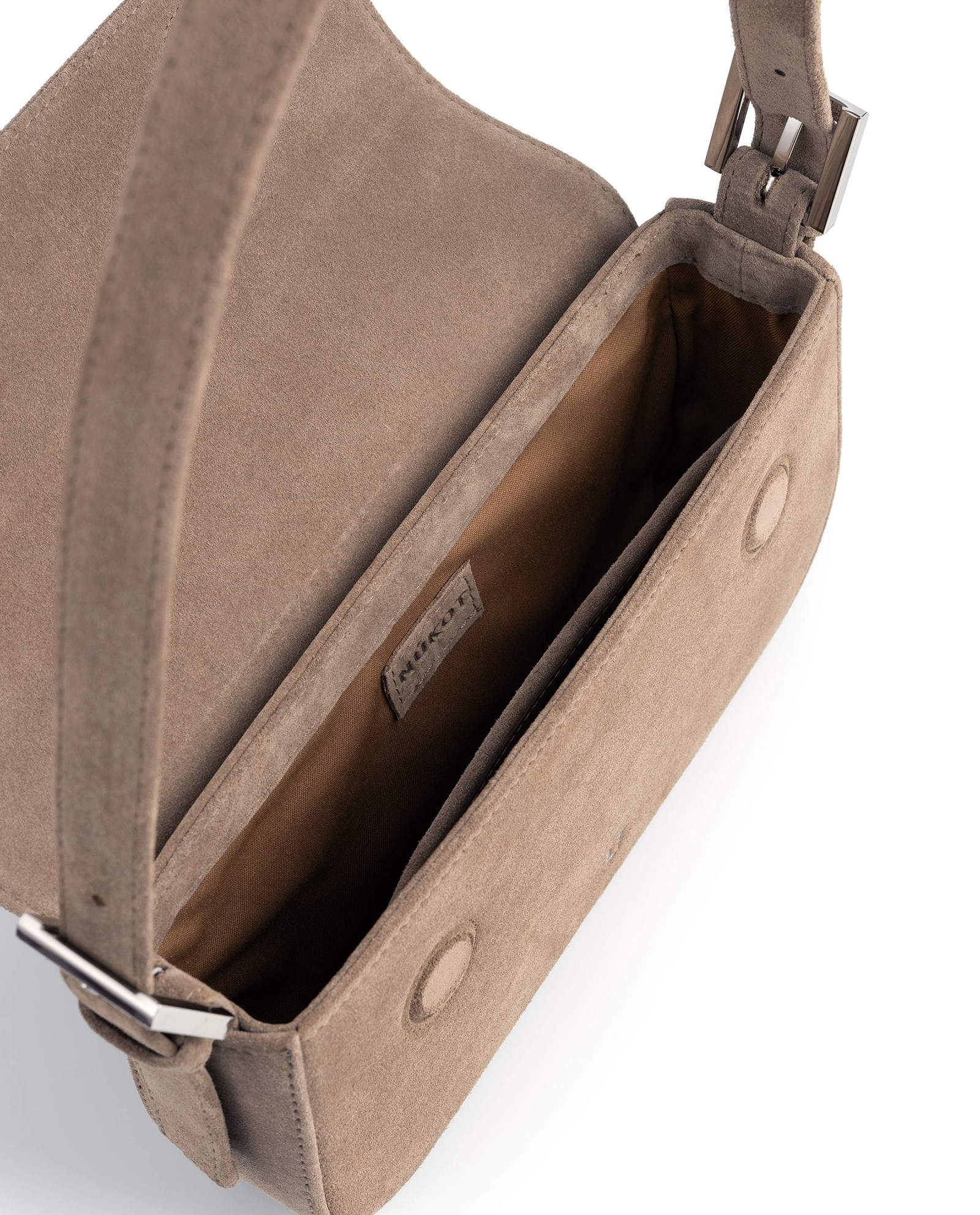 Beżowa torebka na ramię Baguette - Image #3