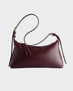 Bordowa torebka na ramię Anny Big - Image #0