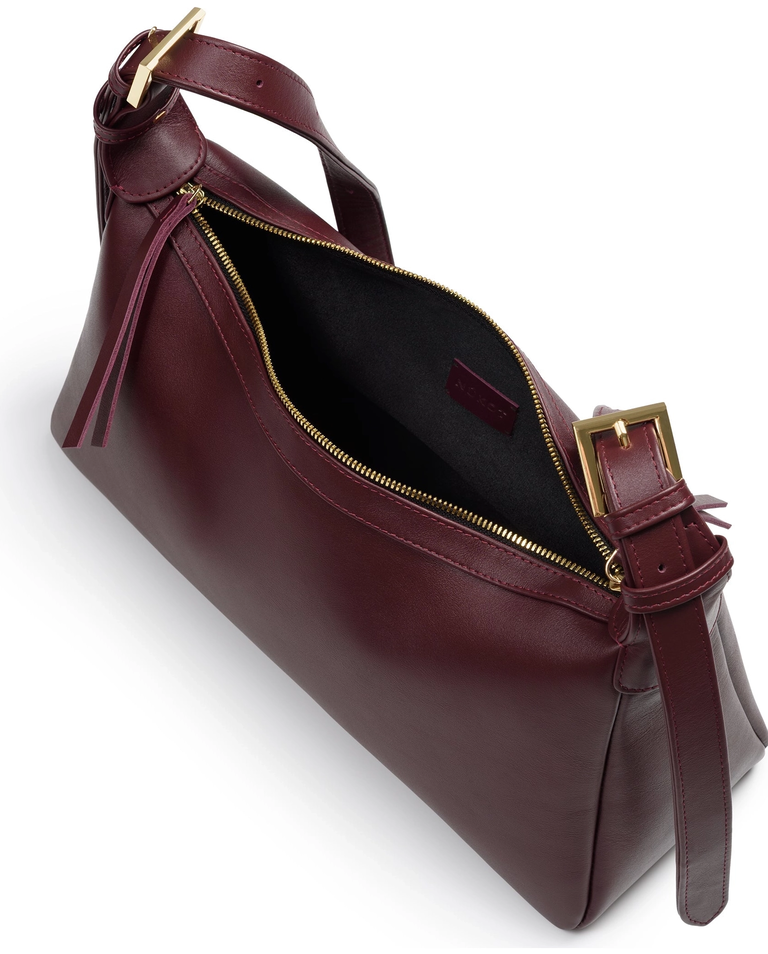 Bordowa torebka na ramię Anny Big - Image #3