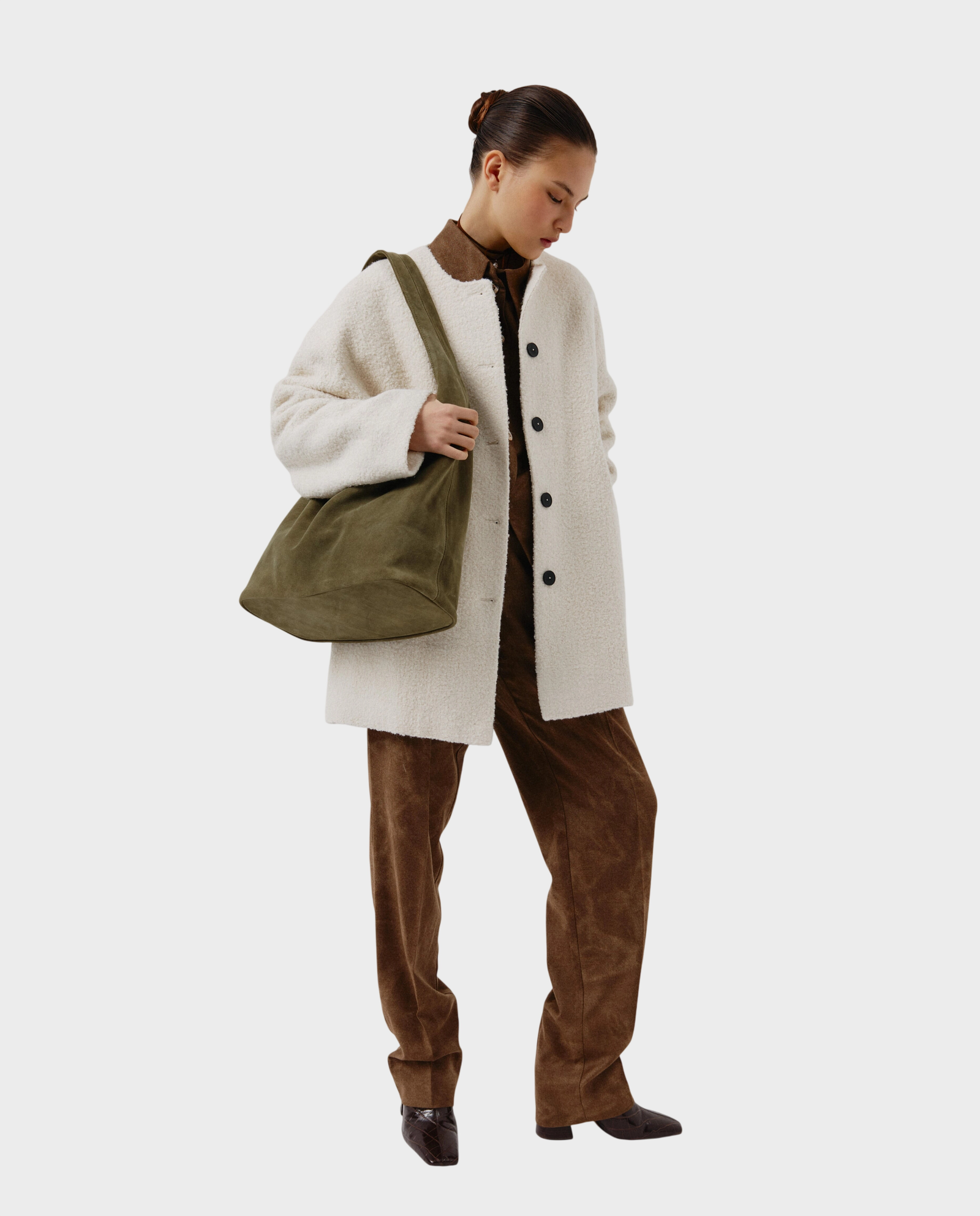 Zielona torebka na ramię Hobo - Image #4