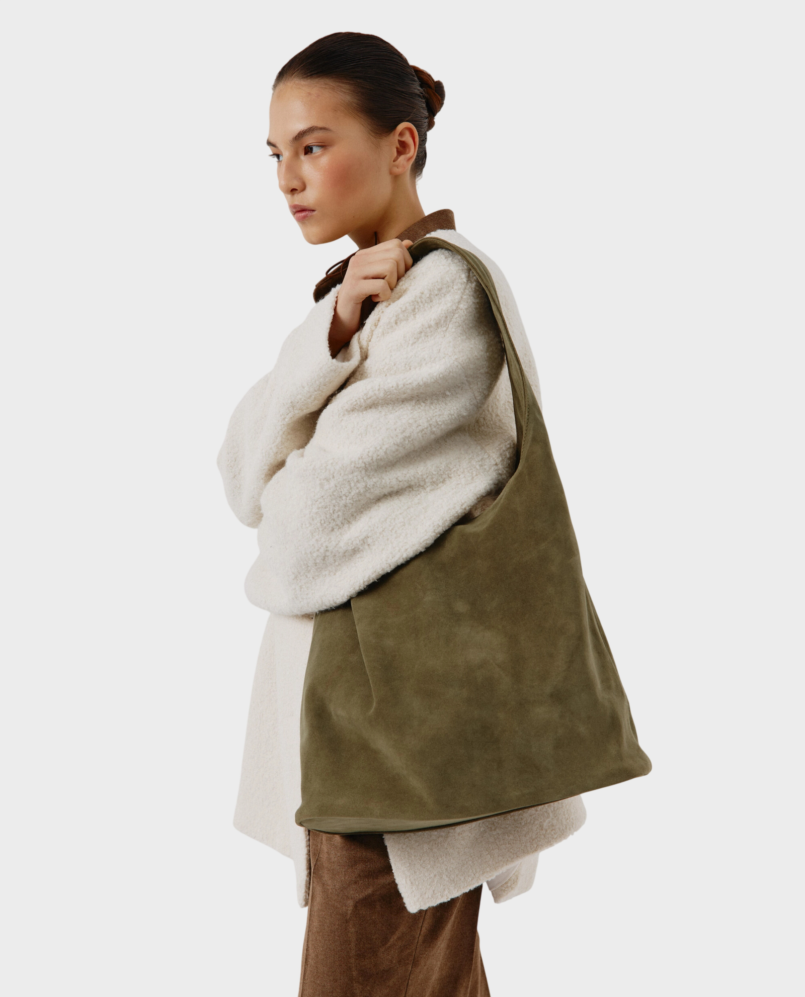 Zielona torebka na ramię Hobo - Image #1