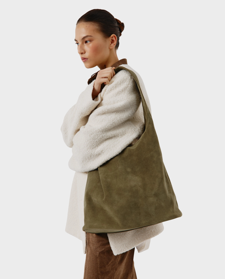 Zielona torebka na ramię Hobo